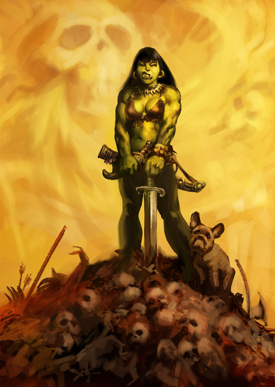 And now, it's time for another Frazetta parody!