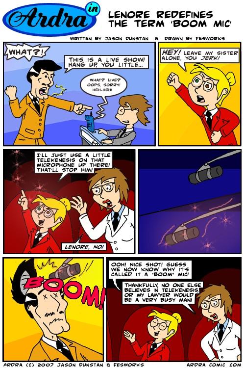 Lenore Redefines the Term 'Boom Mic'