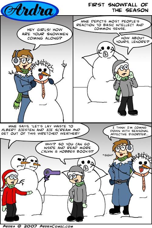 The First Snowfall of the Season.