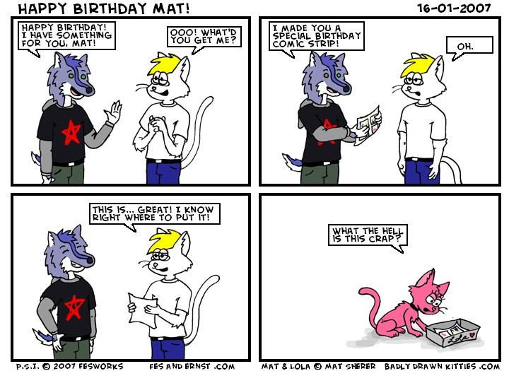 00087 - Intermission - "Happy Birthday Mat!"