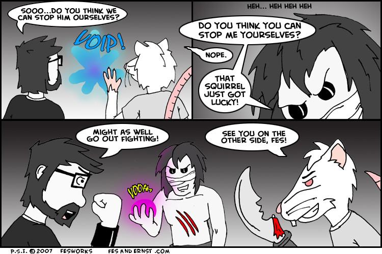 00119 - Squirrel Wars! - "Going Out Fighting"