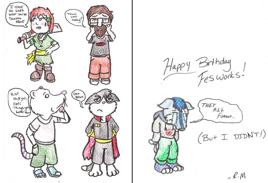 Birthday Art from Mort