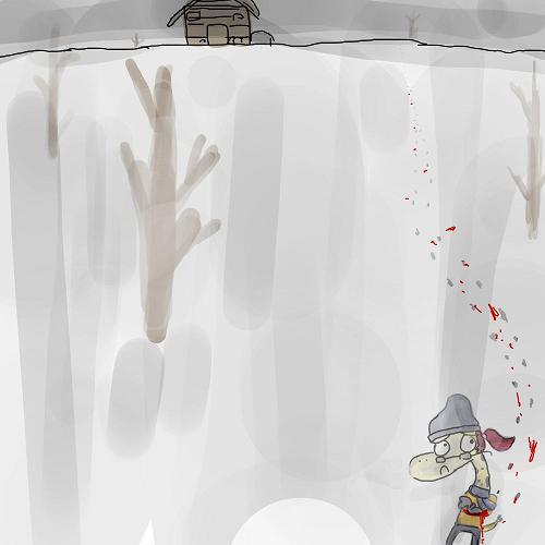 ellen is getting the heck away from that cabin