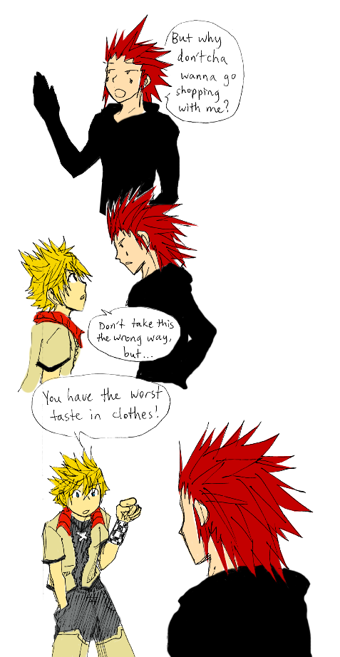 kingdom hearts 2: roxas is so cold...