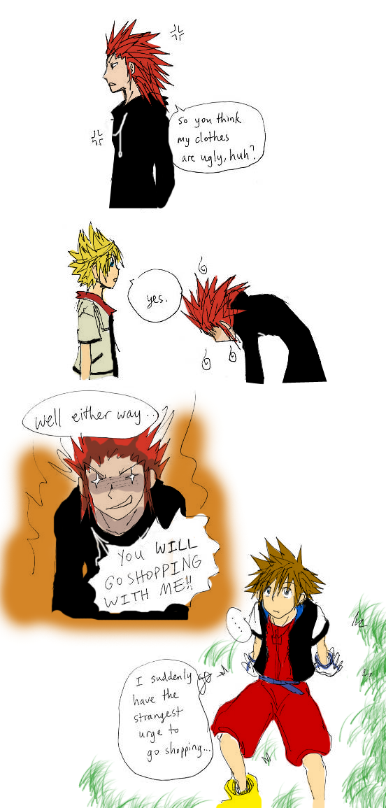 kingdom hearts 2: axel becomes scary