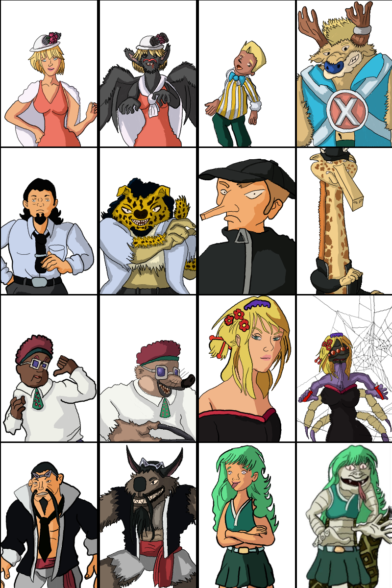 Zoan Users as Foot Clan Mutants (One Piece / TMNT crossover fanart)