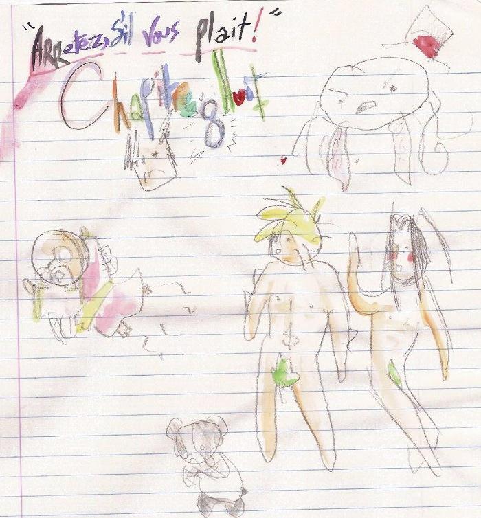 Chapter 8 Cover - Arretez, s'il vous plait! Tu m'a fait mal aux fesses!!