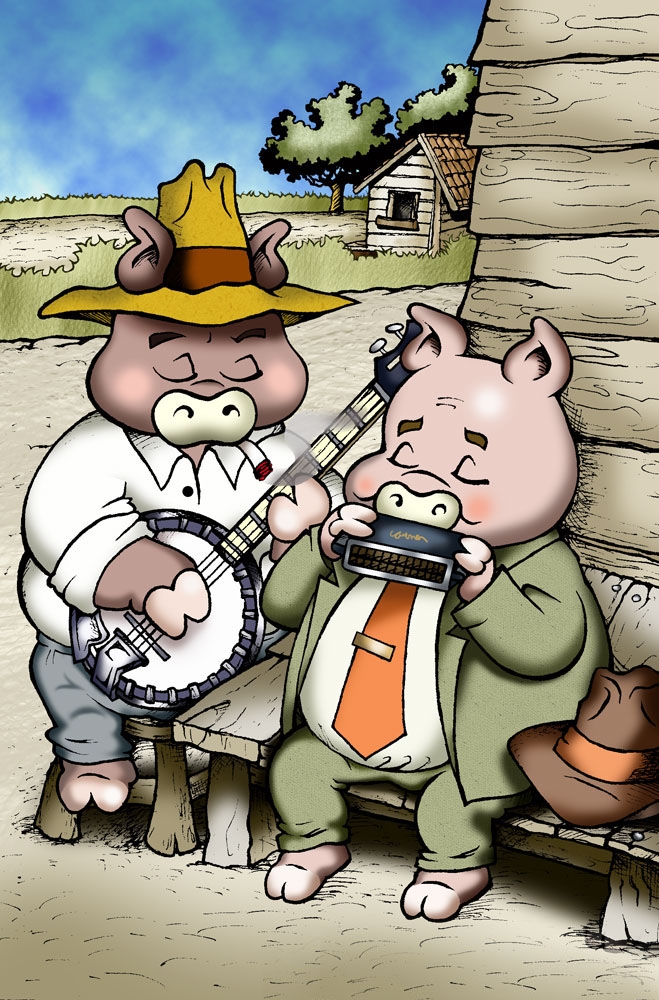 Pigs playing Blues...