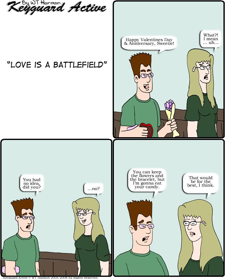 398: Love is A Battlefield.
