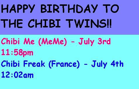 happy birthday chibi freak