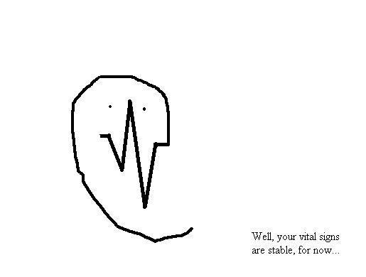 now we go back to the E.R...