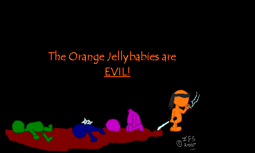 Evil jellybabies.