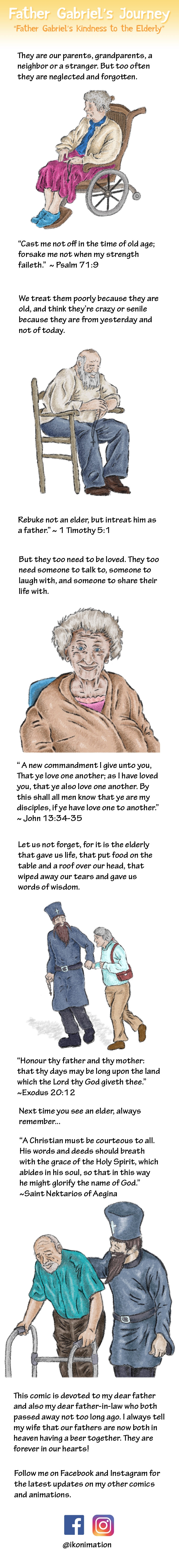 Father Gabriel’s Kindness to the Elderly