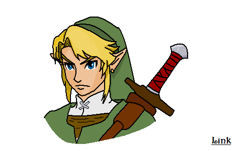 Colored Picture of Link