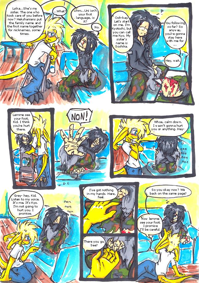 pg 36 : called out of his shell