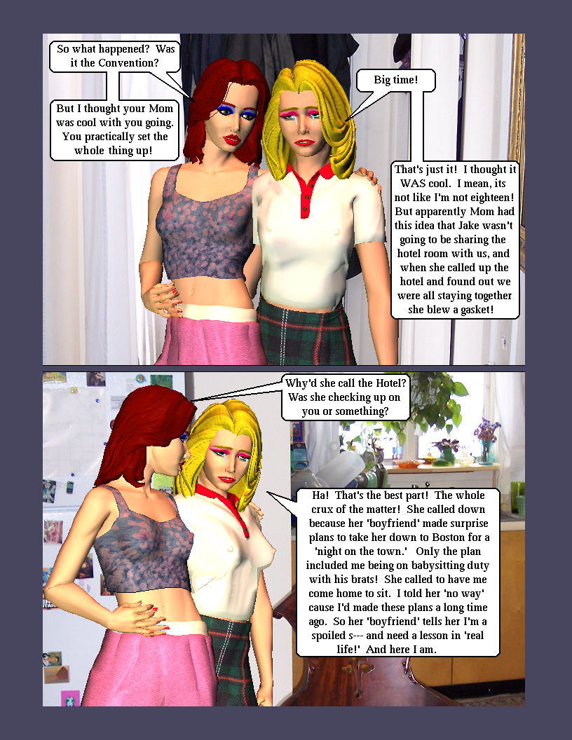 Issue Two page 5--Jess' sad story...