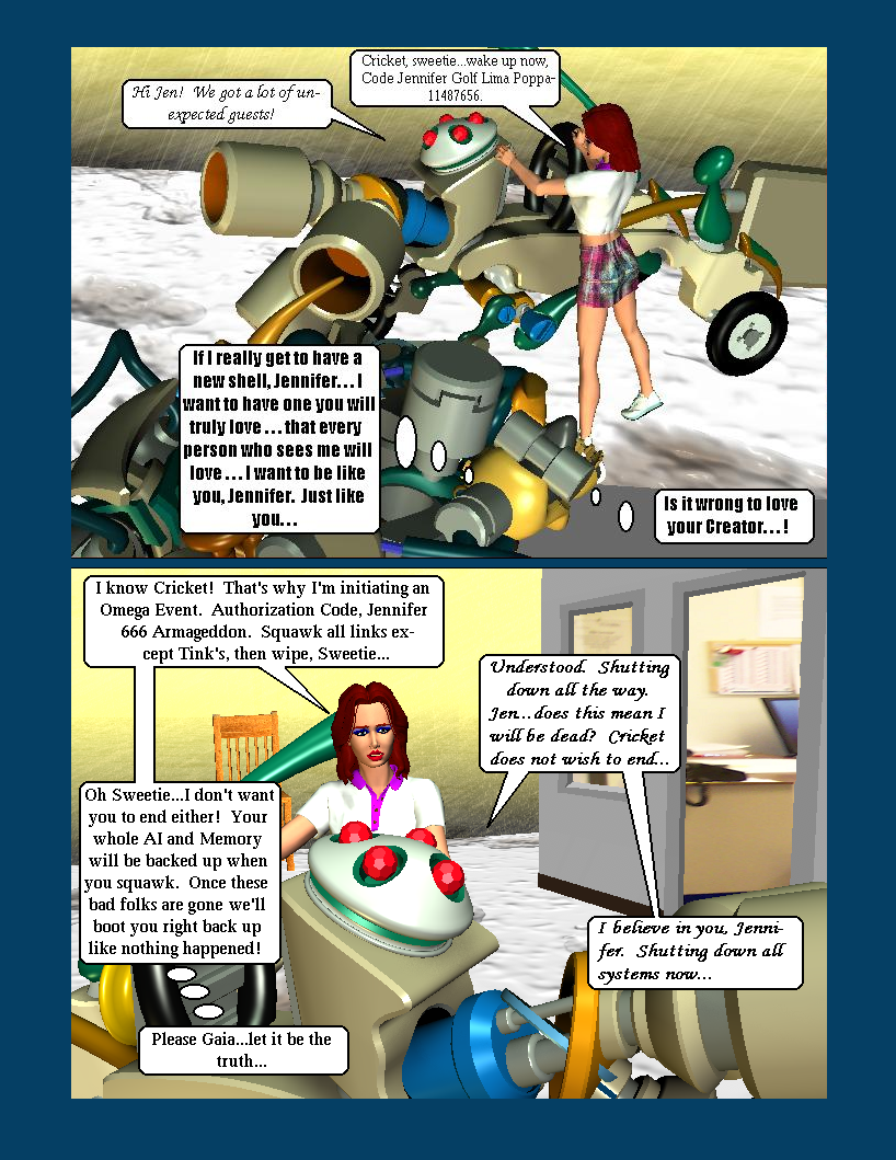 Issue Two page 17--Jen puts the plan in motion