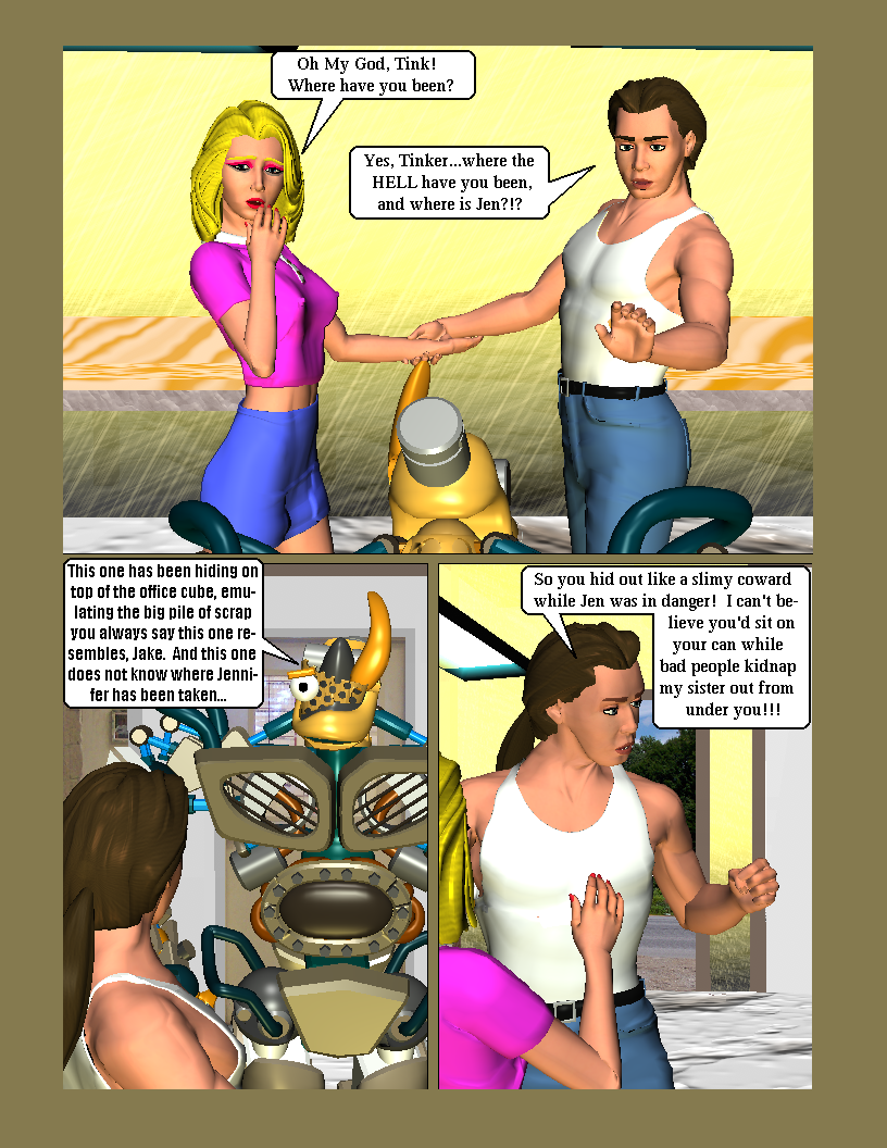 Issue Four page 17â€”Jake lashes out at Tink...