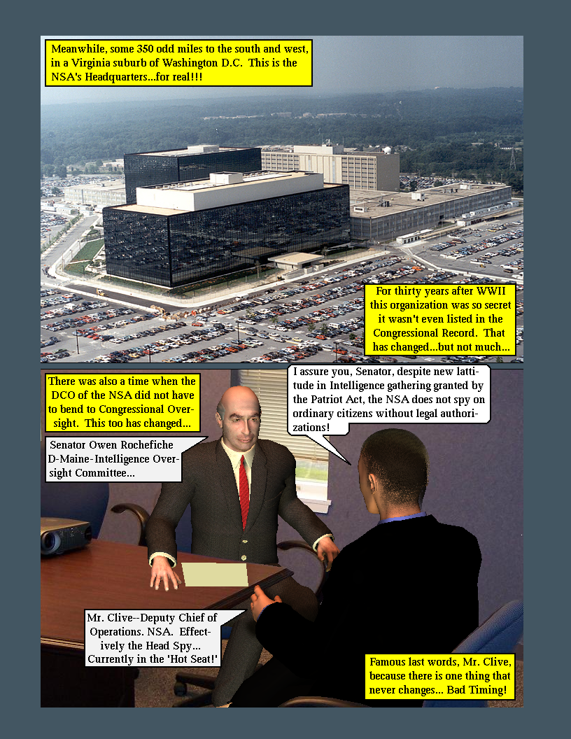 Issue Four page 23â€”Meanwhile at spy HQ in the NSA