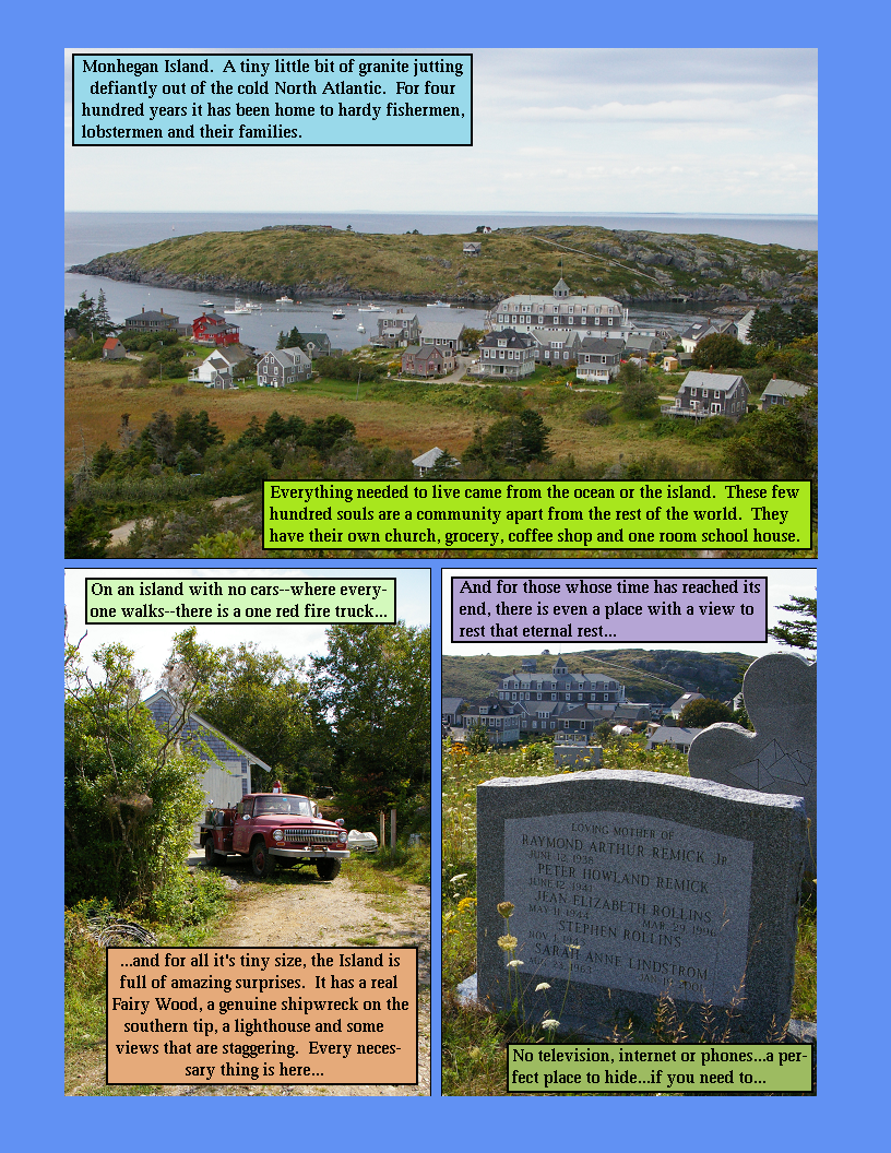 Issue Eight page 1--Monhegan Island redux...