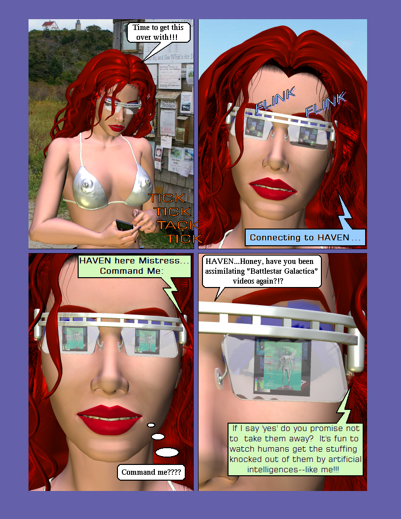 Issue Eight page 11--Hooking up with HAVEN