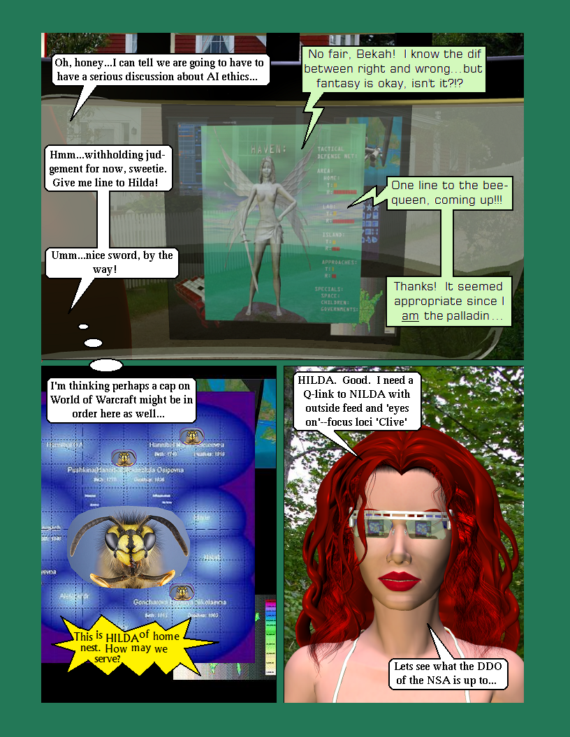 Issue Eight page 12--Discussing AI ethics...