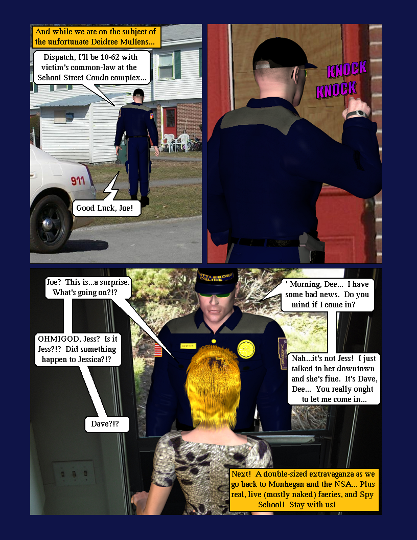 Issue Nine page 24--Bearing bad news...