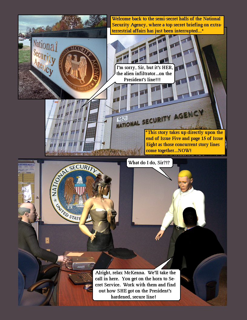 Issue Ten page 1--Top Secret Headquarters...