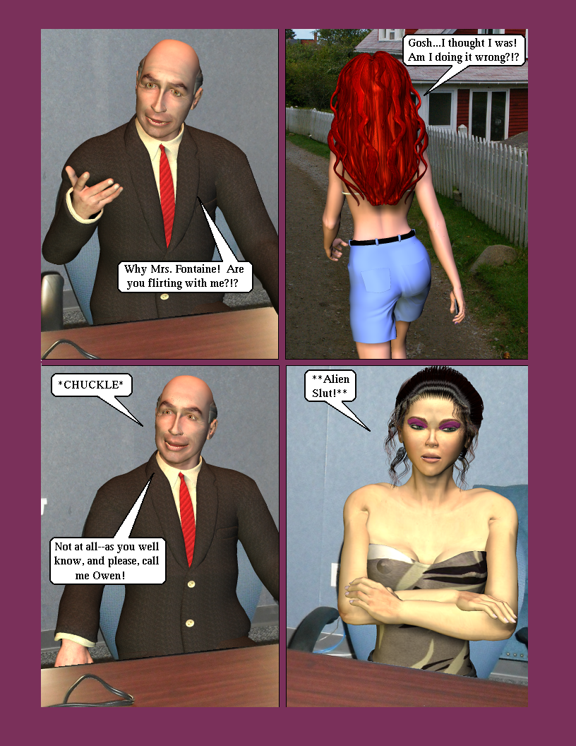 Issue Ten page 9--Kathryn is cheezed...