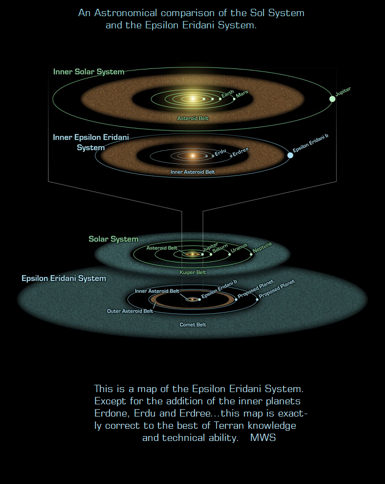 Epsilon Eridani Star Map