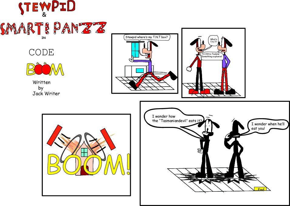 Stewpid and Smarty Panzz in code boom