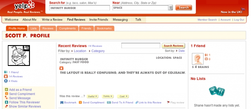 Been a While SInce I Did a Faux Yelp page...