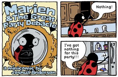 Marien & The Great Party Debacle - cover & page 1