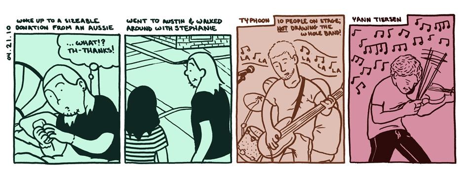 Apr 21, 2010 - to Austin for Tiersen!