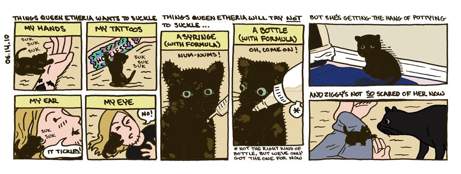 Jun 14, 2010 - feeding Queenie