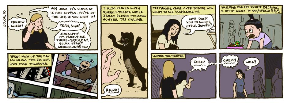 July 9, 2010 - job, comics, kitten, movie