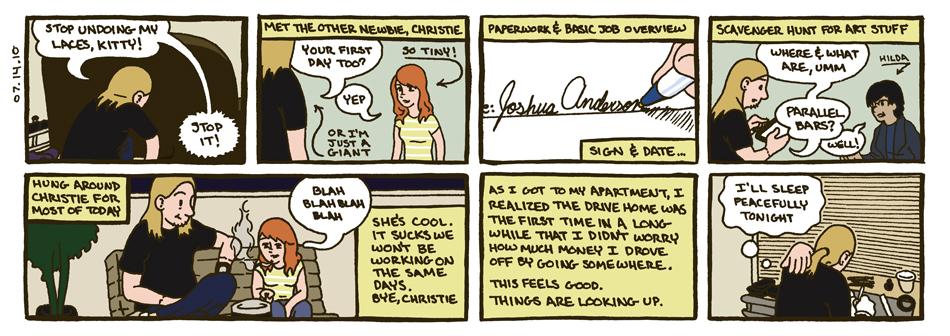 July 14, 2010 - first day at work