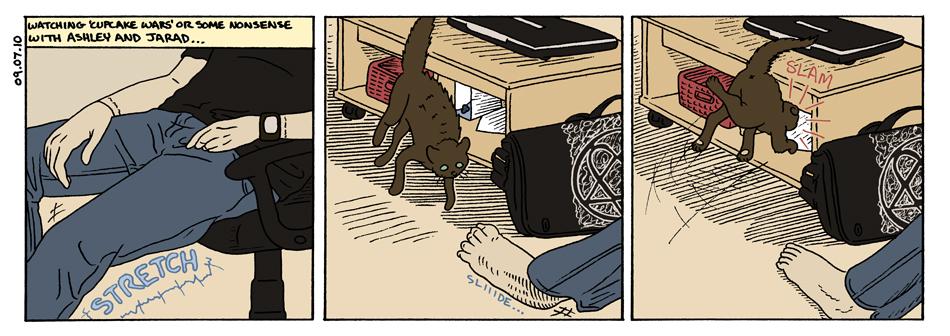 Sept 7, 2010 - scaredy cat