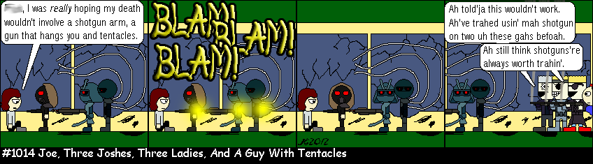 Don Josh #1014: Joe, Three Joshes, Three Ladies, And A Guy With Tentacles