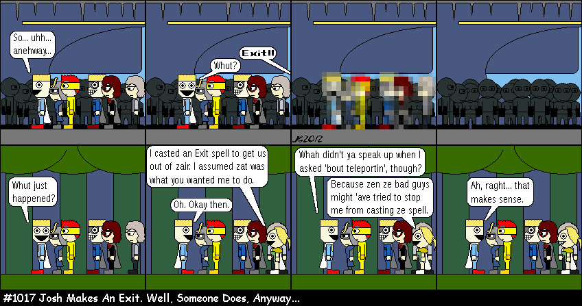 Don Josh #1017: Josh Makes An Exit. Well, Someone Does, Anyway...