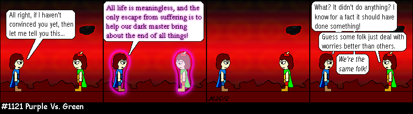 Don Josh #1121: Purple Vs. Green