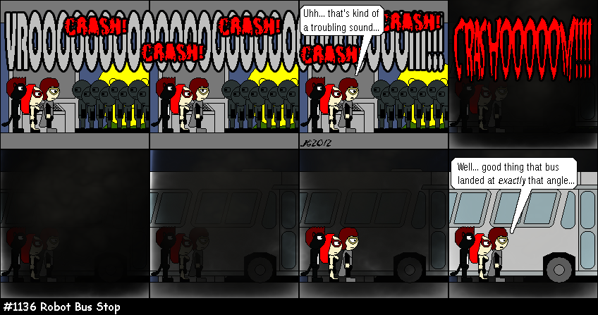 Don Josh #1136: Robot Bus Stop