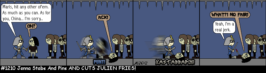 Don Josh #1210: Jenna Stabs And Pins AND CUTS JULIEN FRIES!