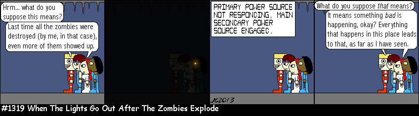 Don Josh #1319: When The Lights Go Out After The Zombies Explode