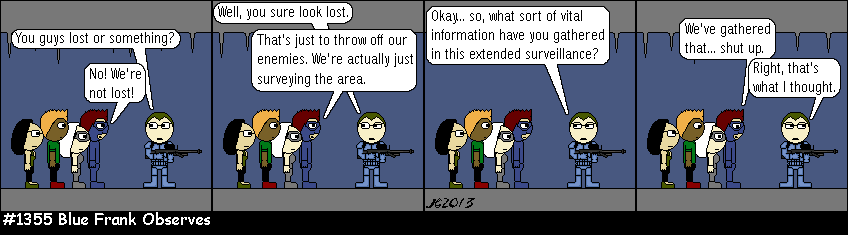 Don Josh #1355: Blue Frank Observes