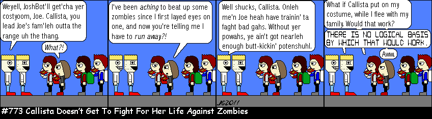 Don Josh #773: Callista Doesn’t Get To Fight For Her Life Against Zombies