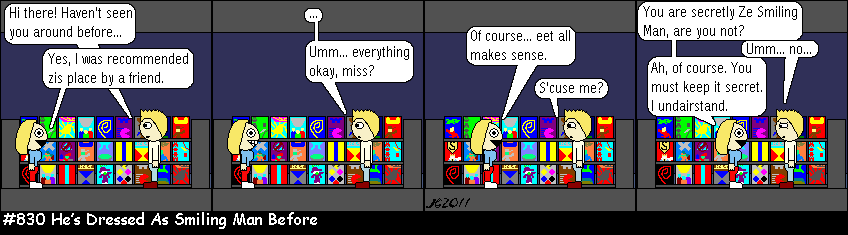 Don Josh #830: He’s Dressed As Smiling Man Before