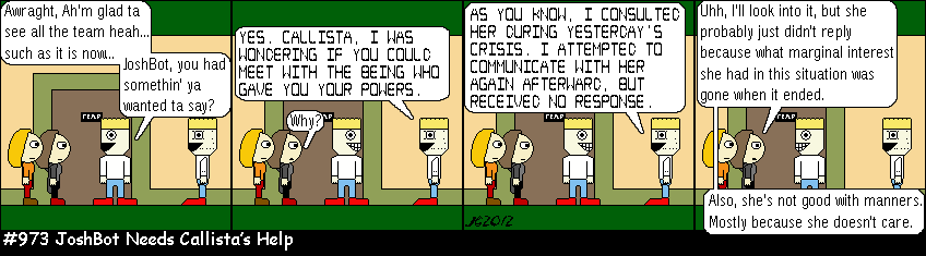 Don Josh #973: JoshBot Needs Callista’s Help
