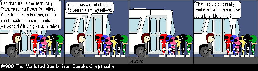 Don Josh #988: The Mulleted Bus Driver Speaks Cryptically