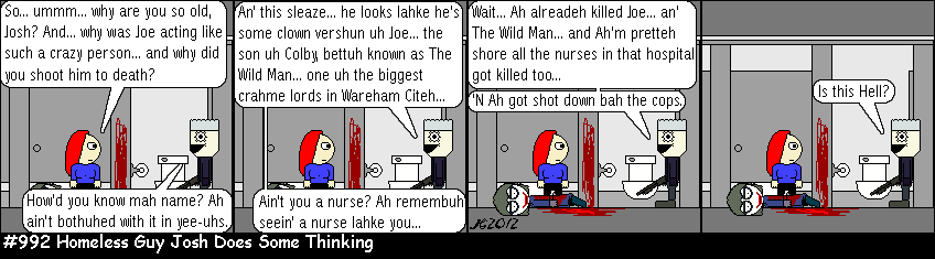 Don Josh #992: Homeless Guy Josh Does Some Thinking